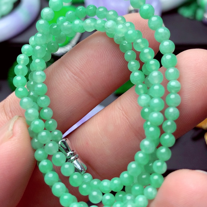 翡翠未镶嵌毛衣链