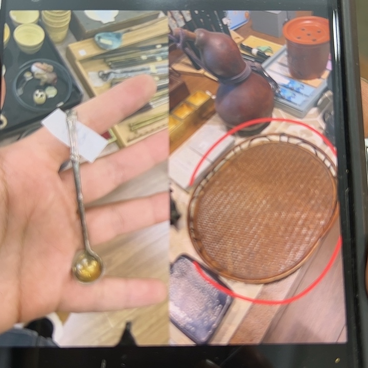 恒***计铜一共纯银小勺子跟一个茶盘（无锡）