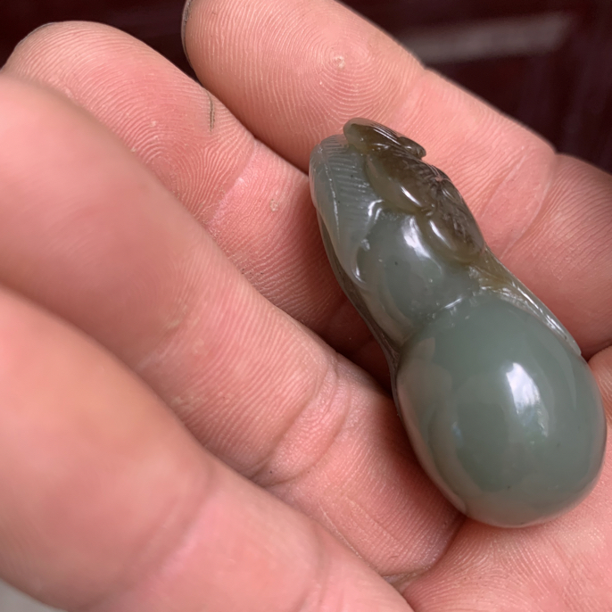 和田玉纯天然纯手工雕刻俏色巧雕玉葫芦