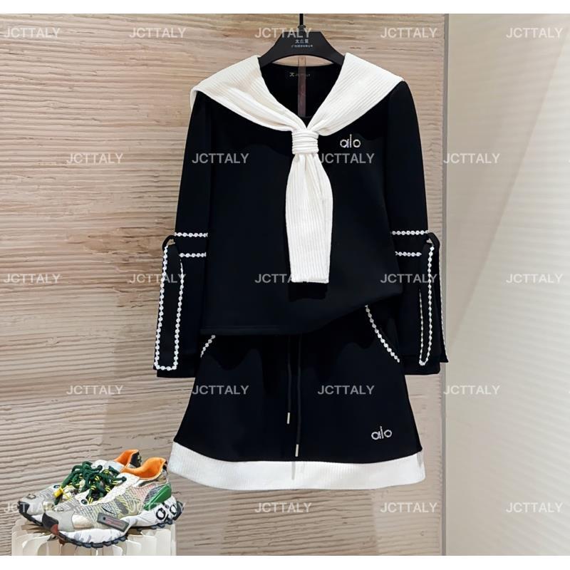 【宠粉价】（加绒）轻奢黑色上衣蕾丝气质西装重工时尚套装TZ-833