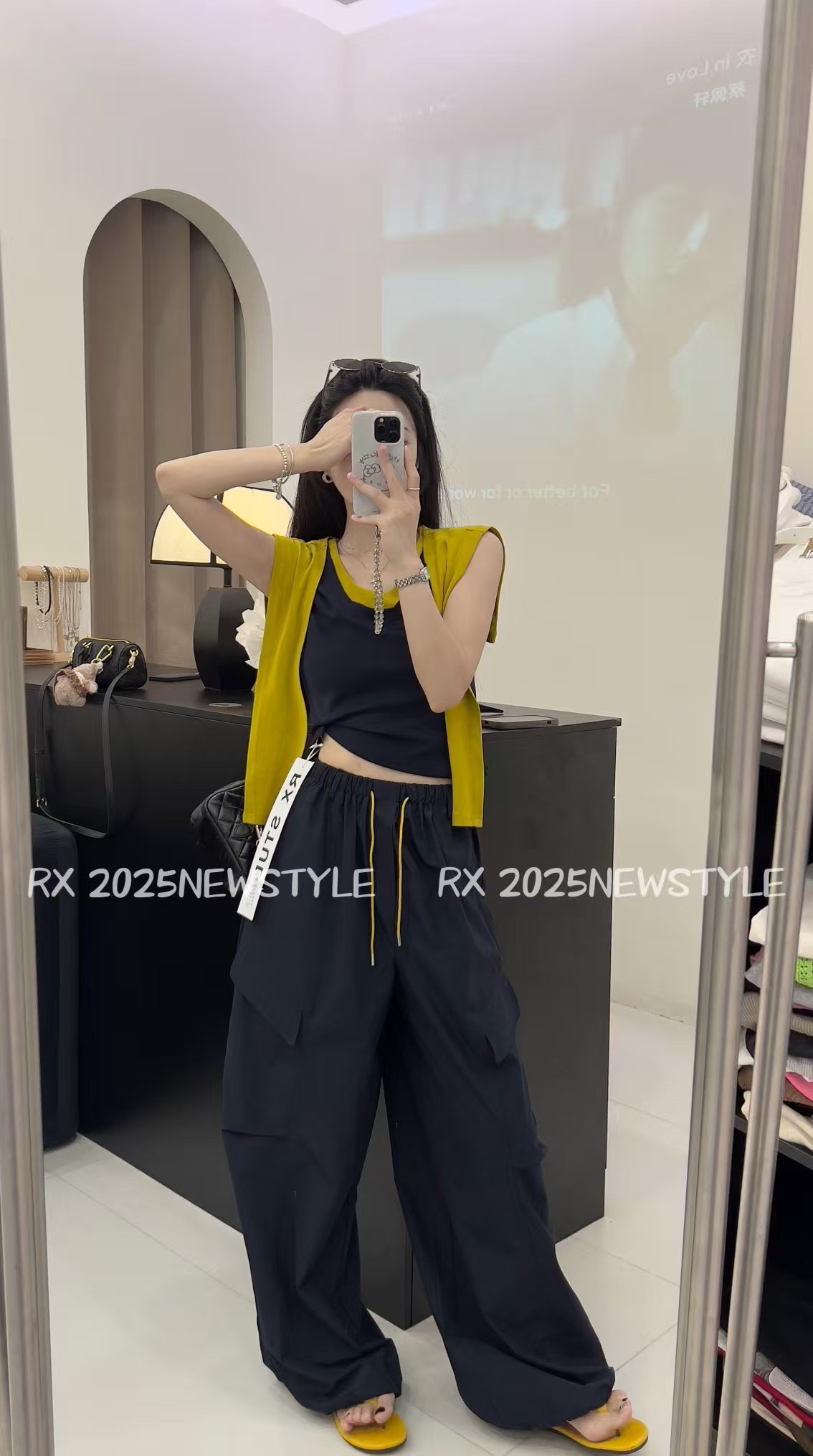 97家 新款短袖➕阔腿工装裤 三件套 套装