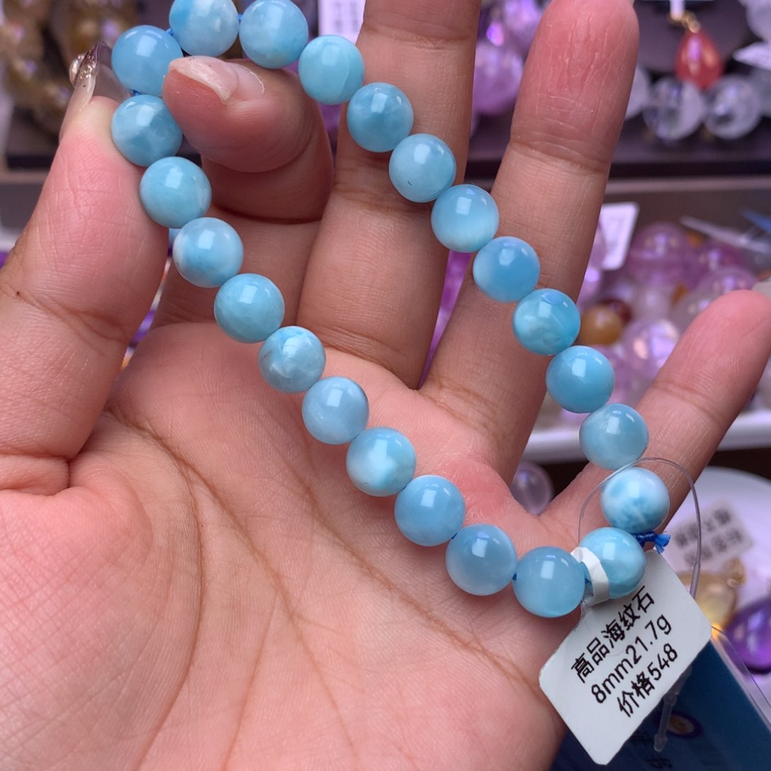 针钠钙石（海纹石）手链未镶嵌冬*手链