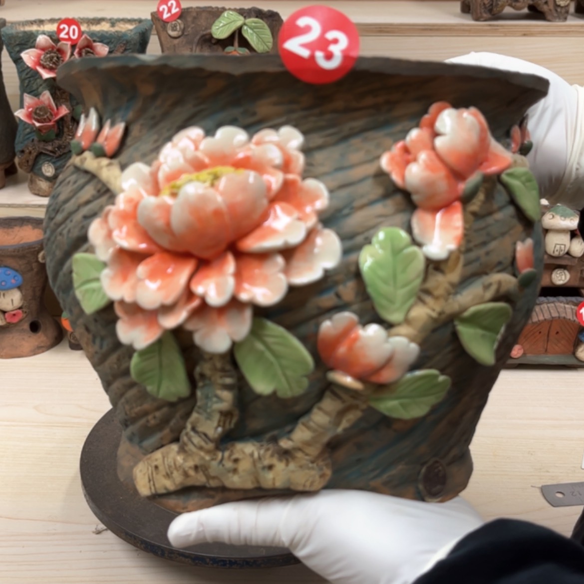 【闪购商品】紫砂花盆23号口径19外高18