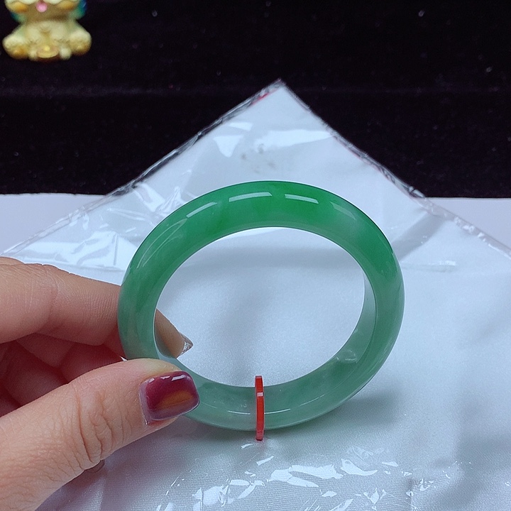 未镶嵌手镯翡翠圈口52