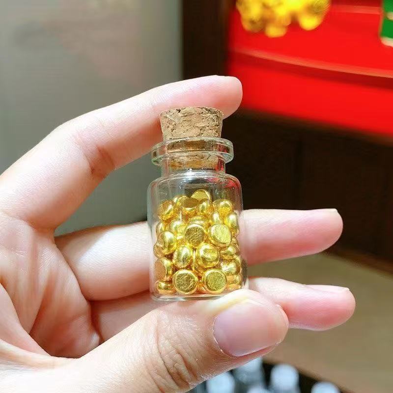 (正堂甄选)足金999豆子黄金精美爆款