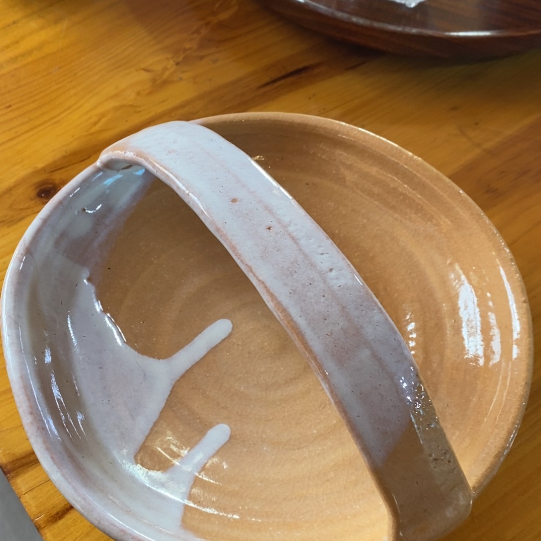 瓷片萩烧提梁器皿