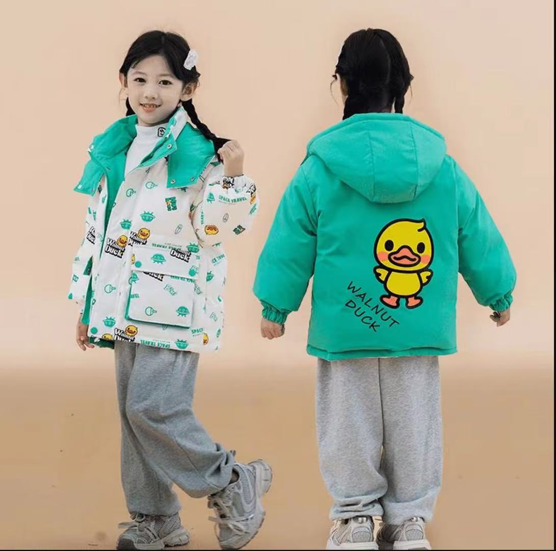 【品牌订单童装】专柜下架小鸭款棉服