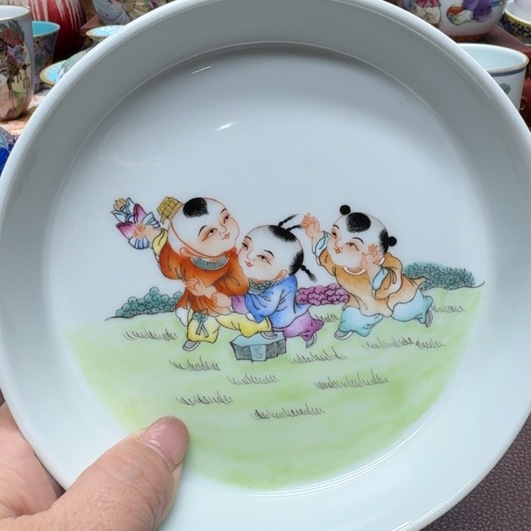 瓷片景德镇仿古手工制作精品展示