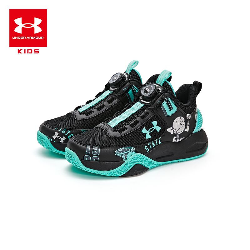 安德玛儿童防滑耐磨鞋减震抗扭转篮球鞋实战耐磨训练鞋2431208