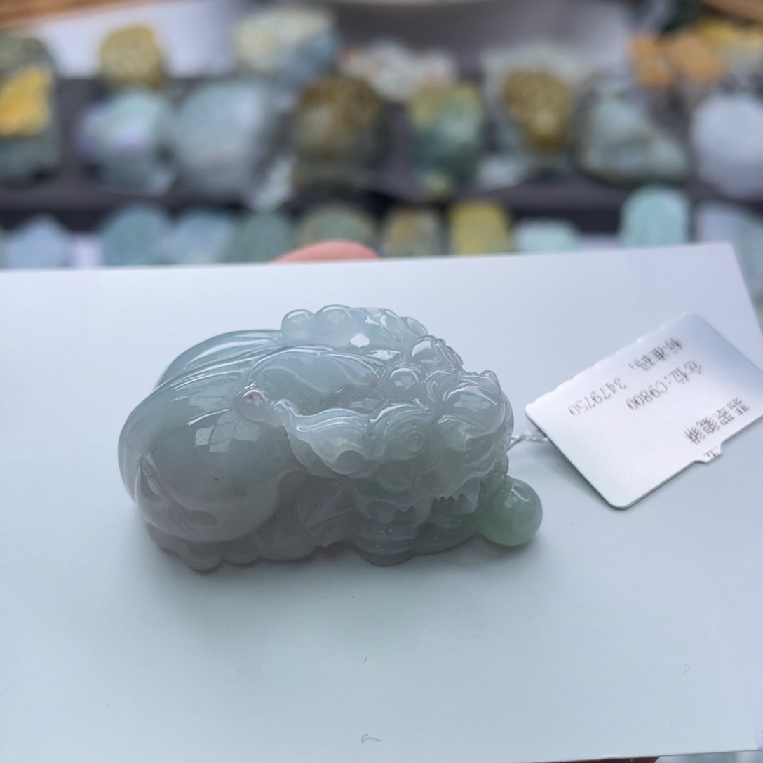 翡翠颈饰未镶嵌貔貅