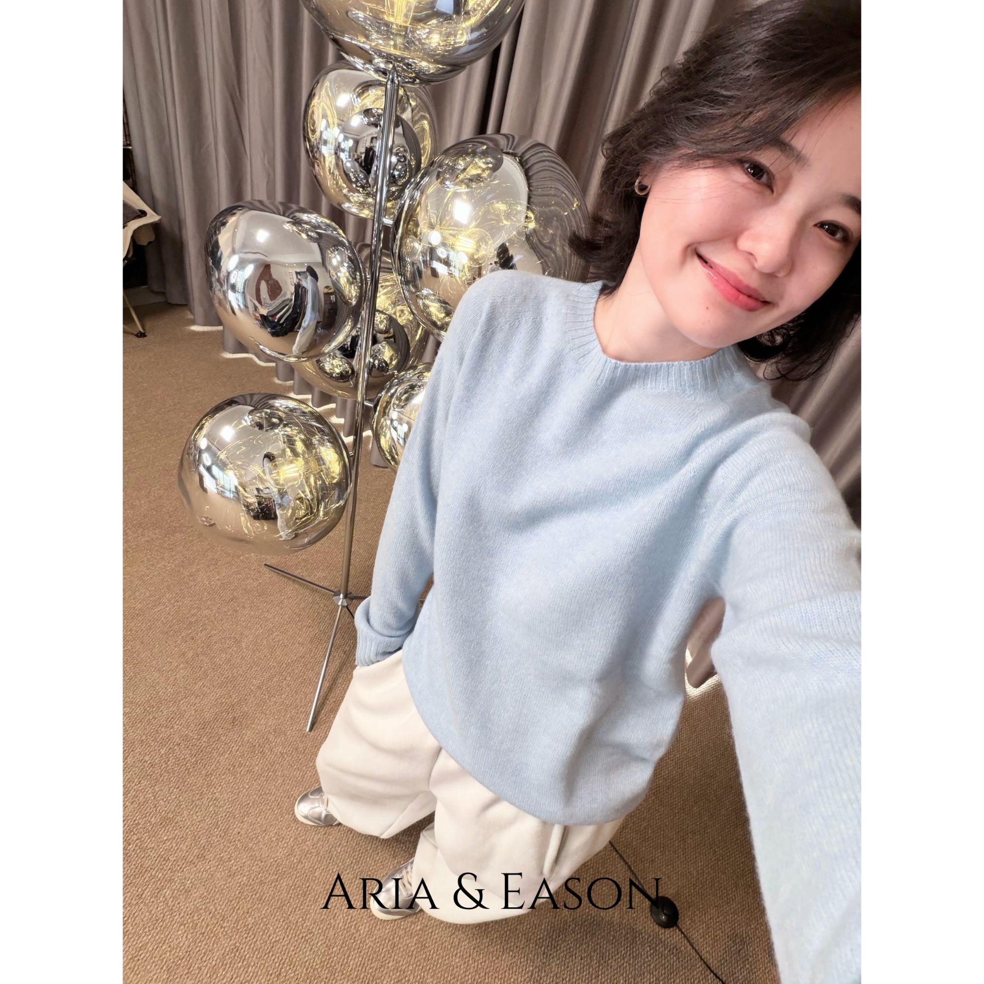 Aria&Eason 冬季新款一线成衣羊绒羊毛衫纯色毛衣打底5色入