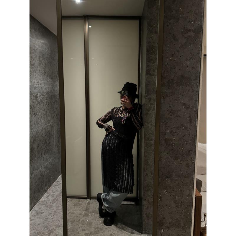 RIRV时髦-"大美"镂空蕾丝连衣裙