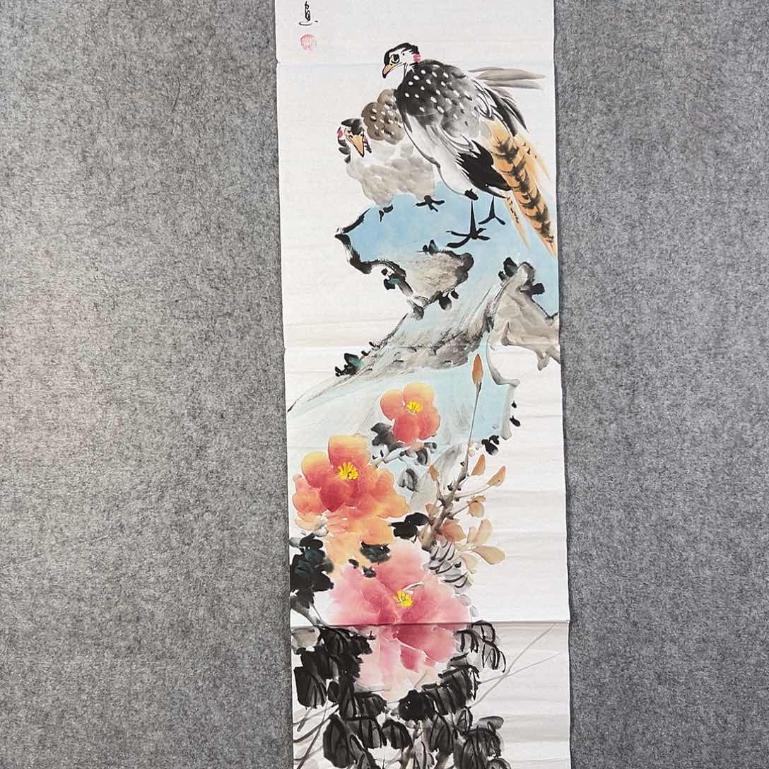 国画378 花鸟在此处飞翔也不