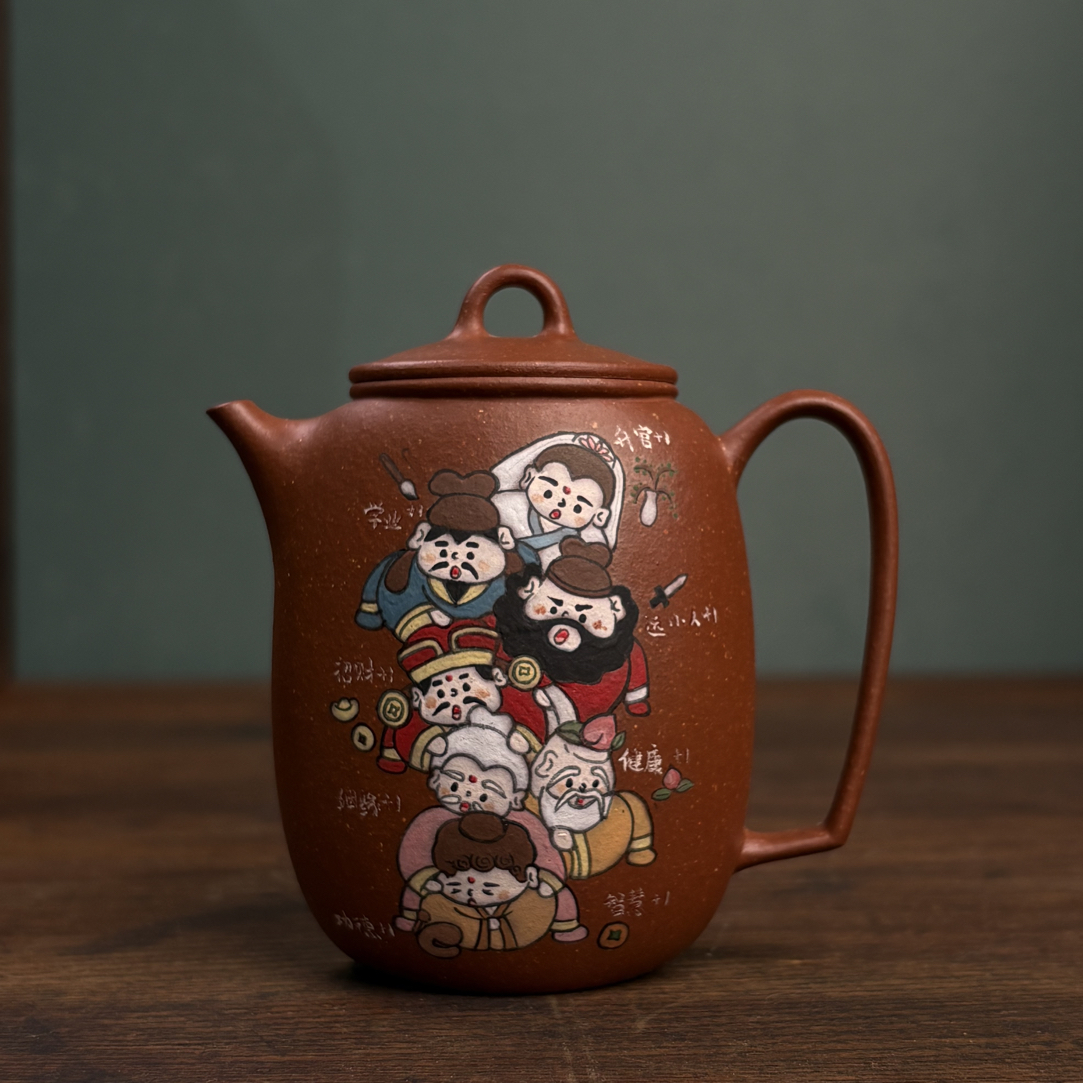 水沐集原创设计神仙叠叠乐采薇壶降坡泥120cc