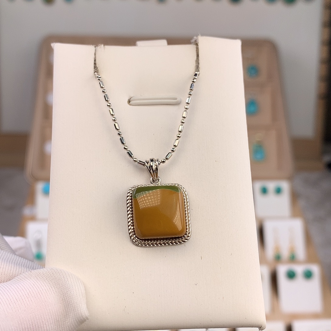 绿松石未镶嵌吊坠(不含链)