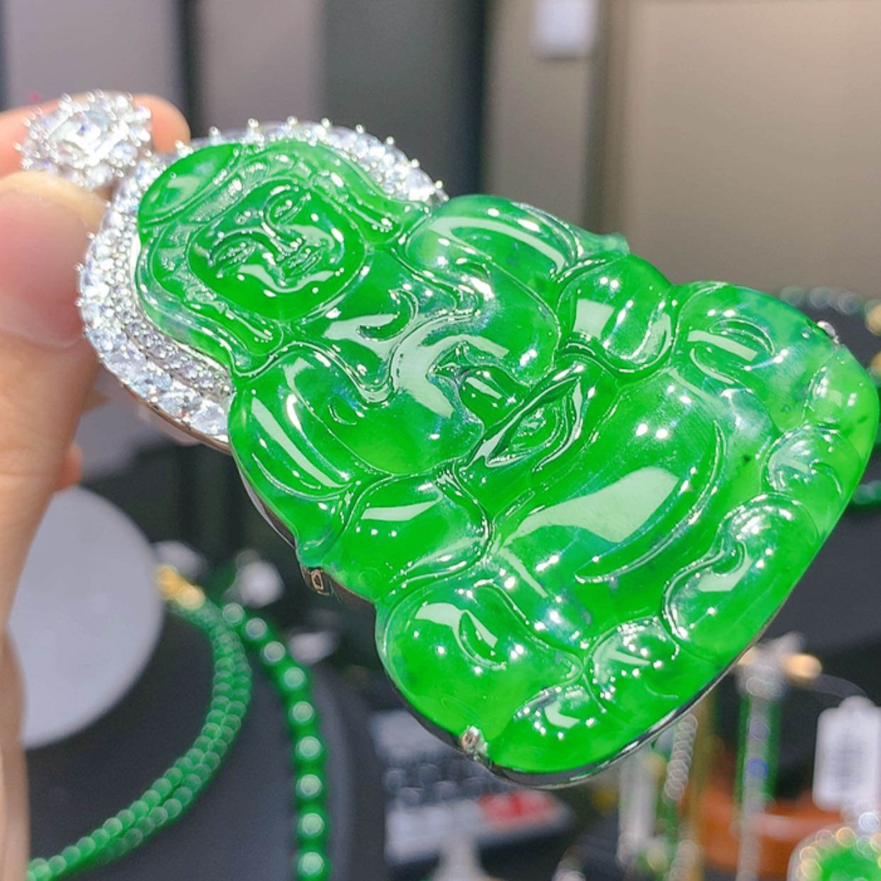 【闪购商品】翡翠未镶嵌颈饰5柒姐