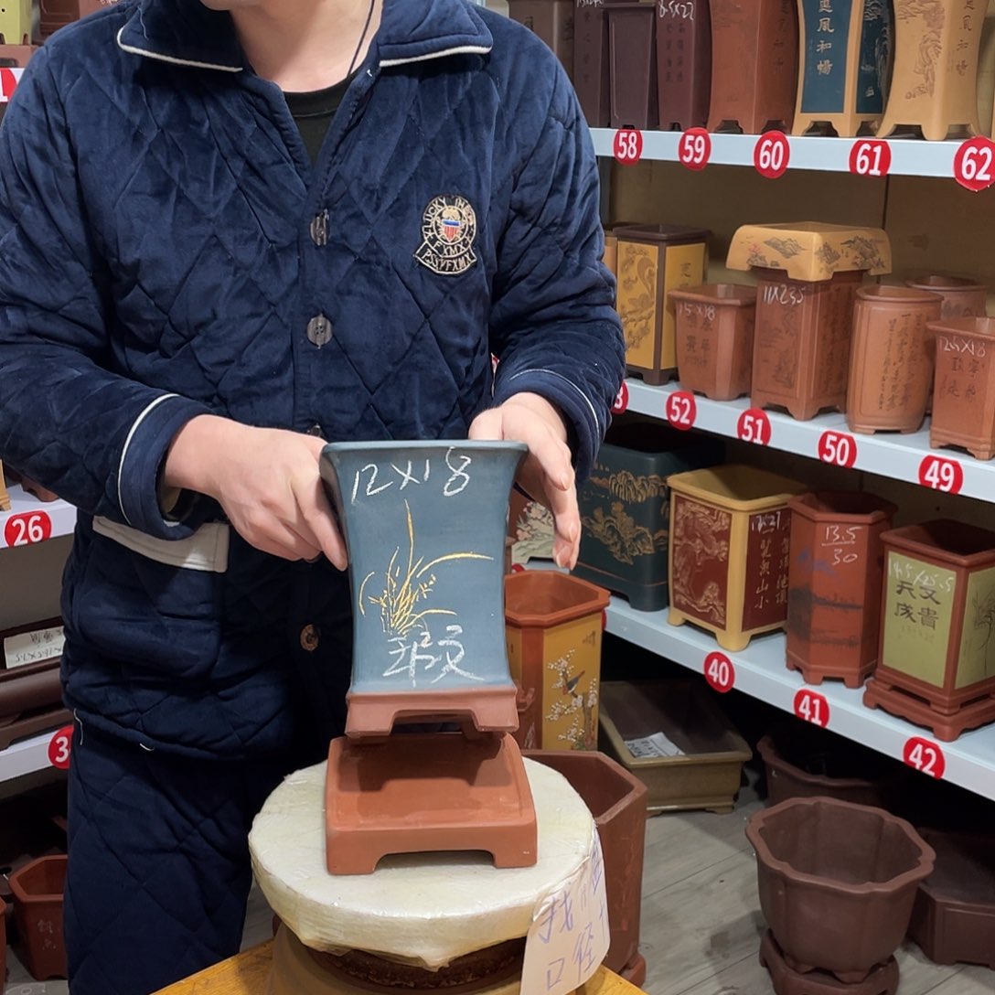 紫砂天心紫砂手工花盆