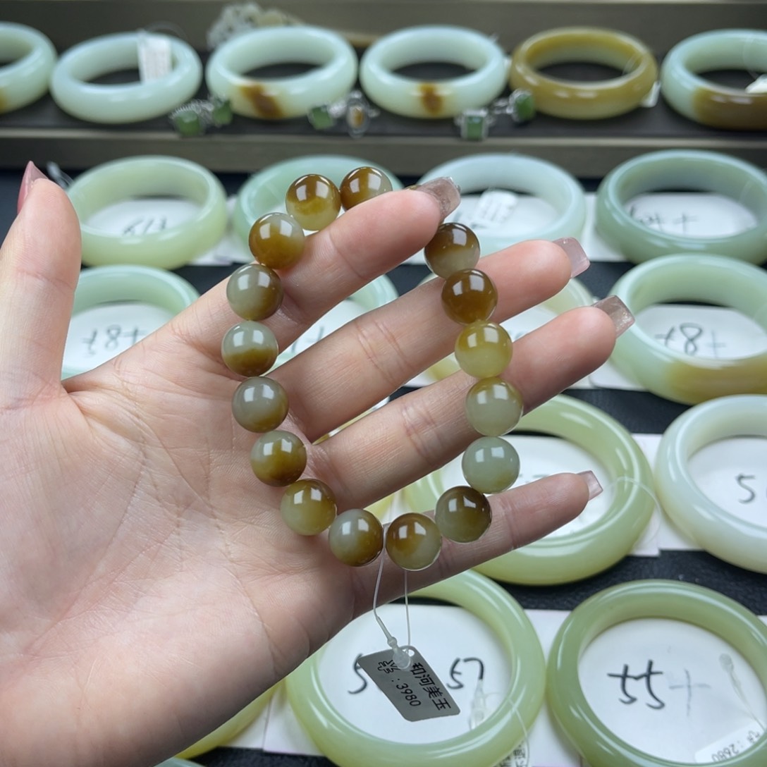和田玉（糖玉）手链未镶嵌