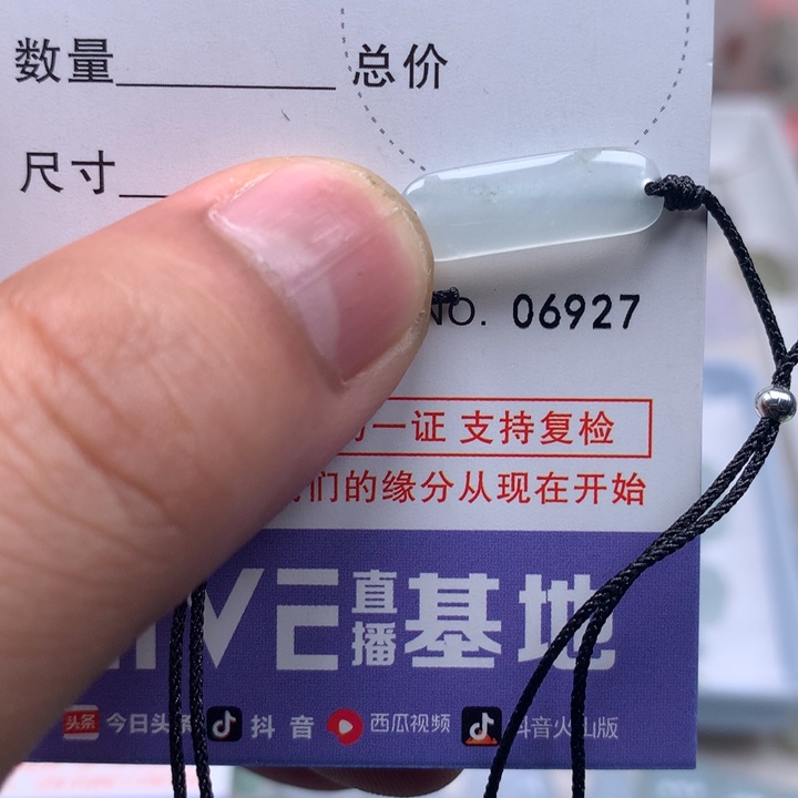 翡翠未镶嵌吊坠(不含链)