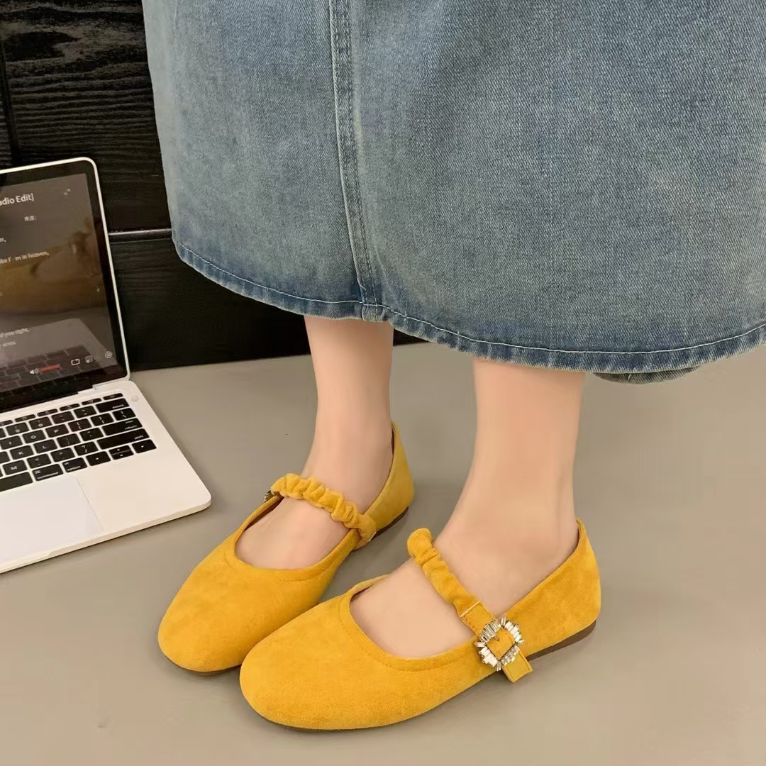 【青爷推荐C02】网红时尚软底软面女士豆豆鞋舒适休闲百搭