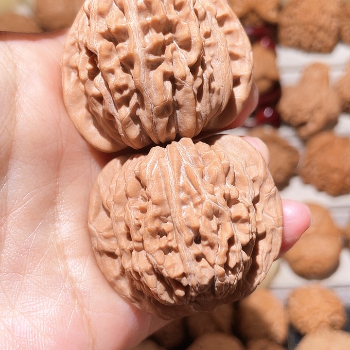 把件文玩核桃四座楼白茬43尺放漏款不退不换