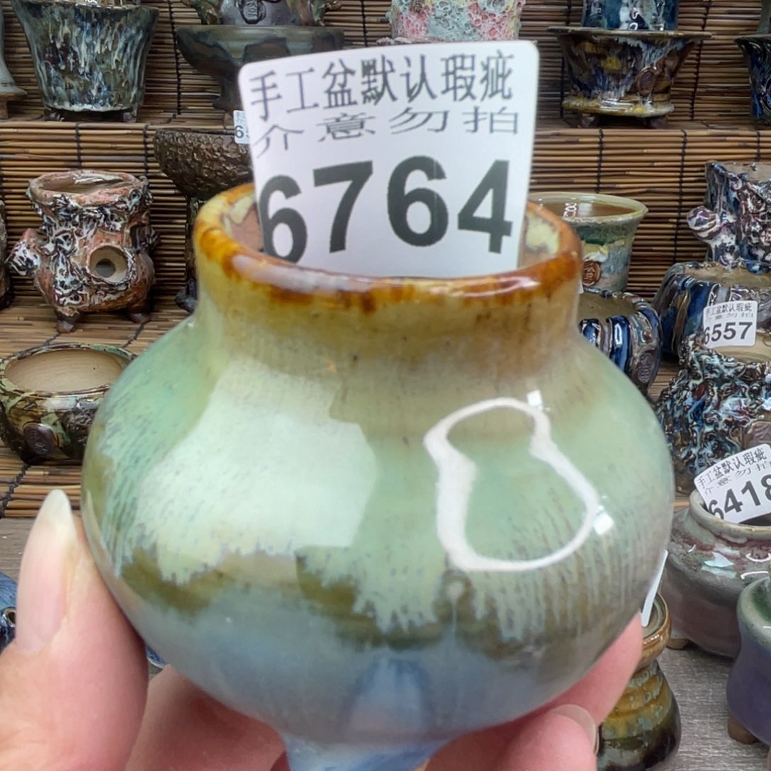 手工花盆默认瑕疵完美者勿拍