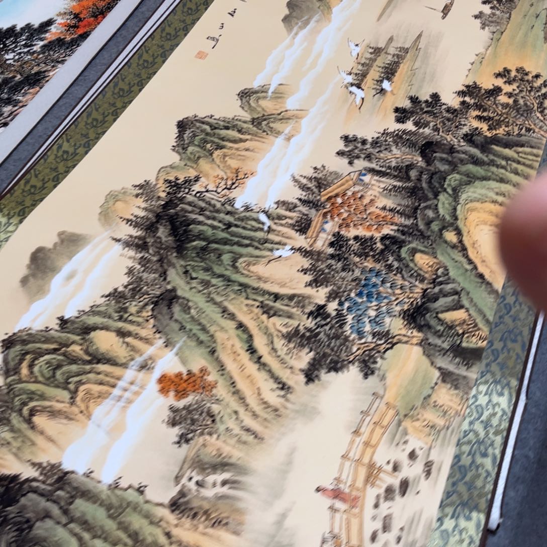 溪山隐逸六尺横幅东方美学装饰画210*70