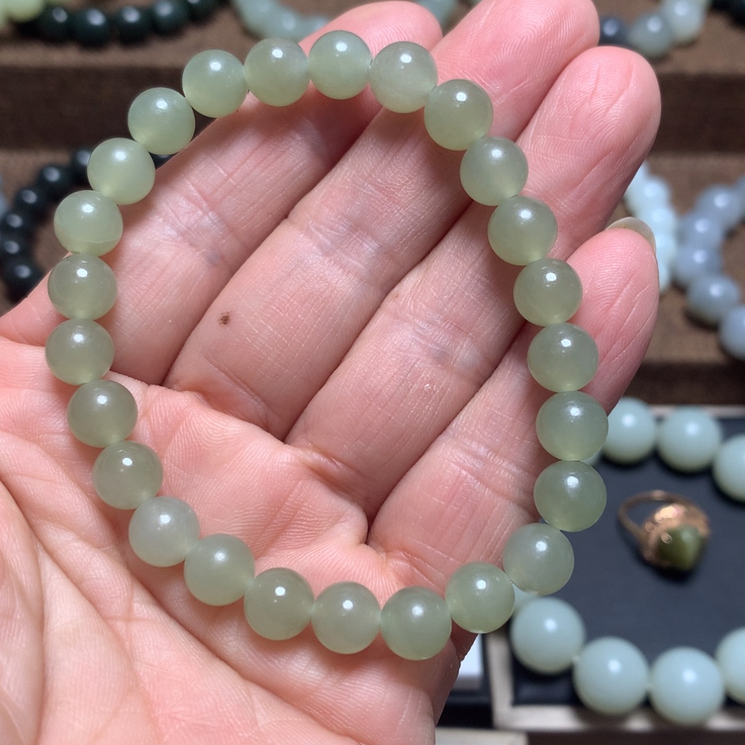 和田玉未镶嵌手链