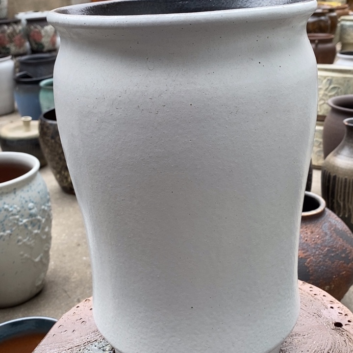 紫砂花盆高约30口约20