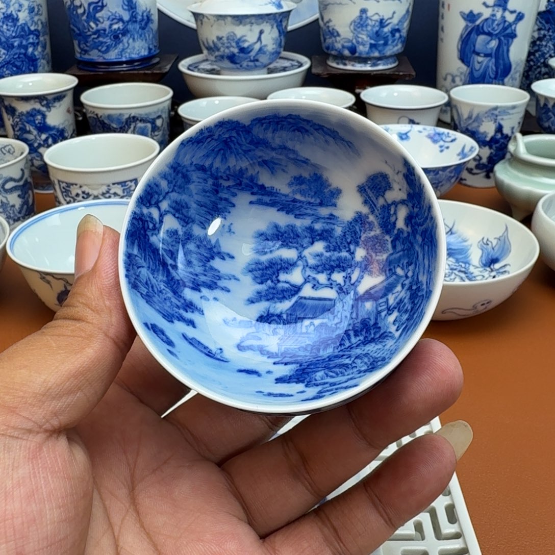 摆件秋*景德镇全手工手绘陶瓷
