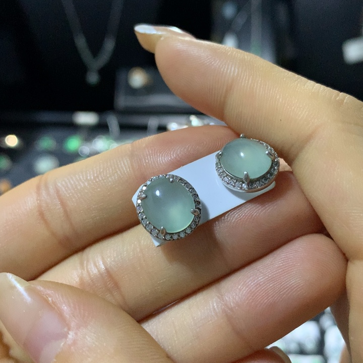 翡翠银S925镶嵌戒指