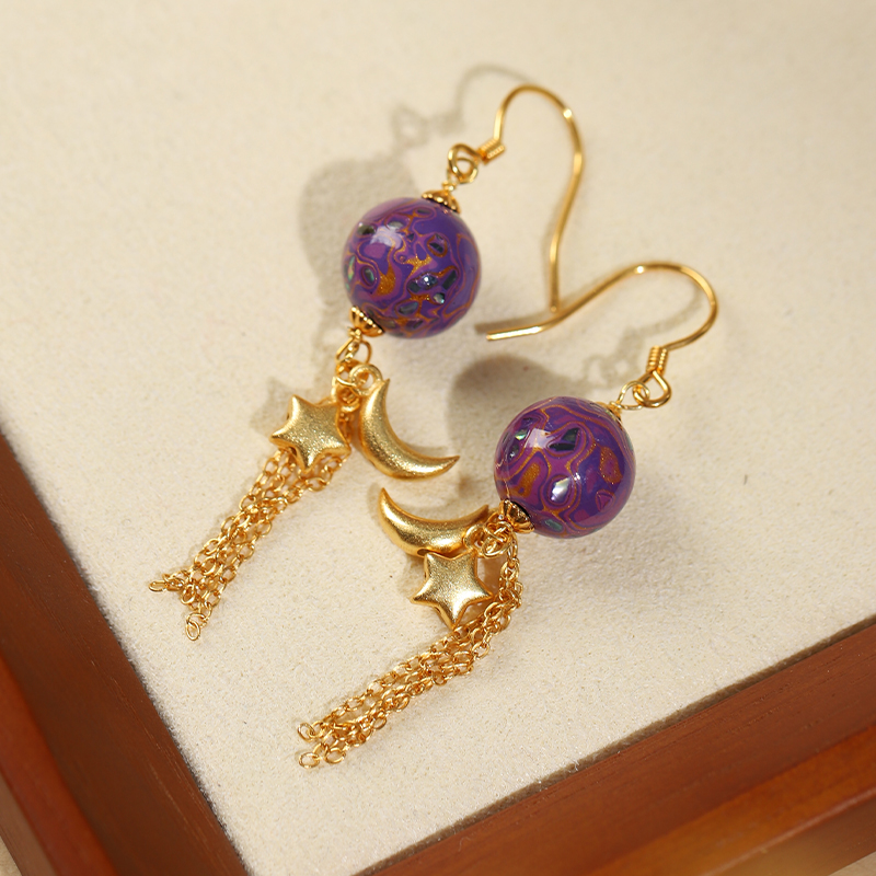 大漆DIY耳钩/对-多样性发其一