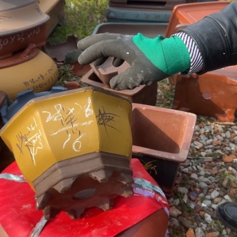 红陶紫砂花盆盆景盆栽瑕疵