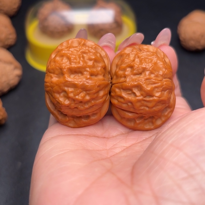 桃核把件40凤凰球狮子头