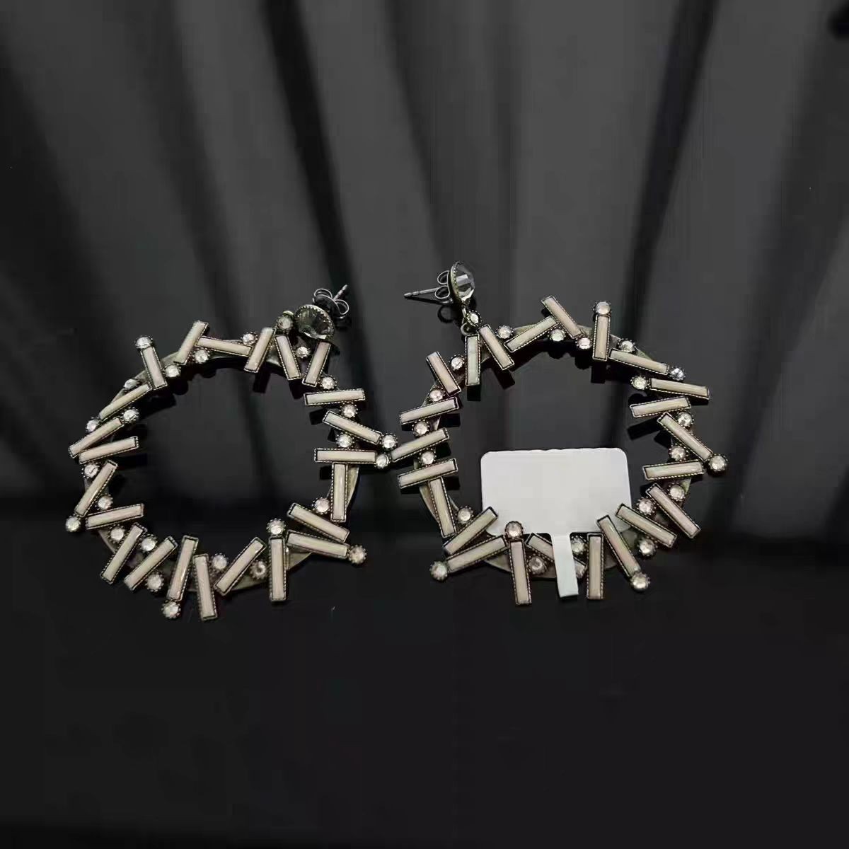 合金耳饰 中古女孩vingtage   德国KONPLOTT水某晶耳针A4562