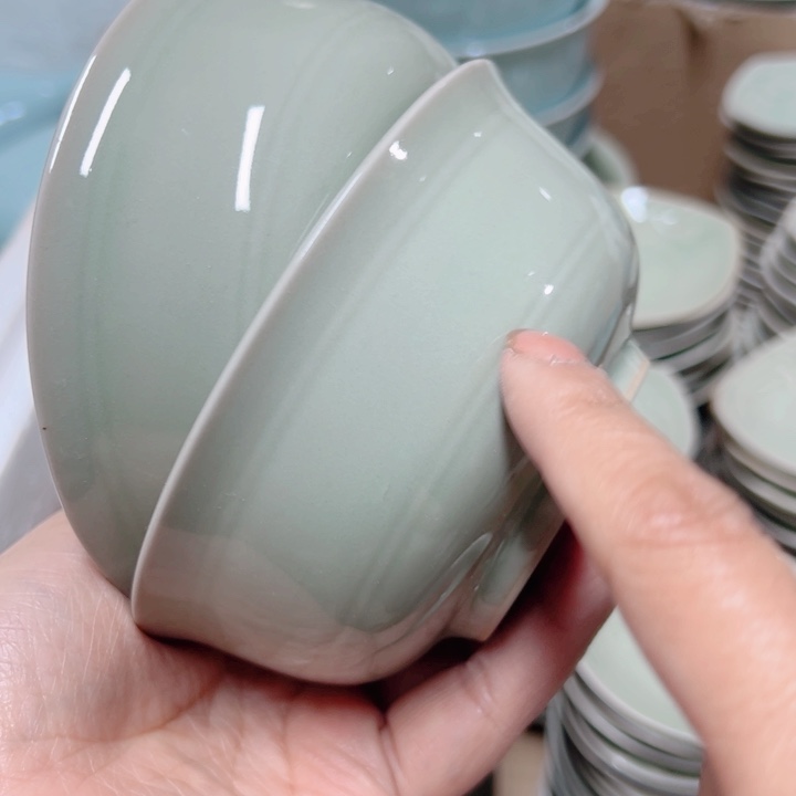 杯汝瓷原产地生产瑕品