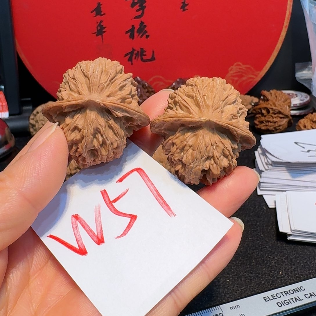 文玩核桃把件40蓟县红