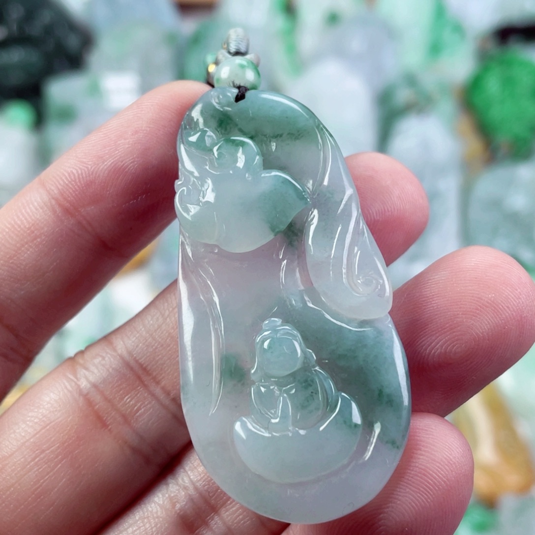 翡翠未镶嵌吊坠(不含链)