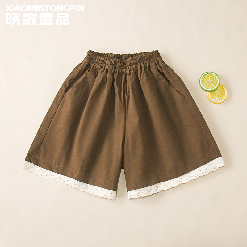 2025年款衣服儿童花边裤脚休闲短裤3C4172