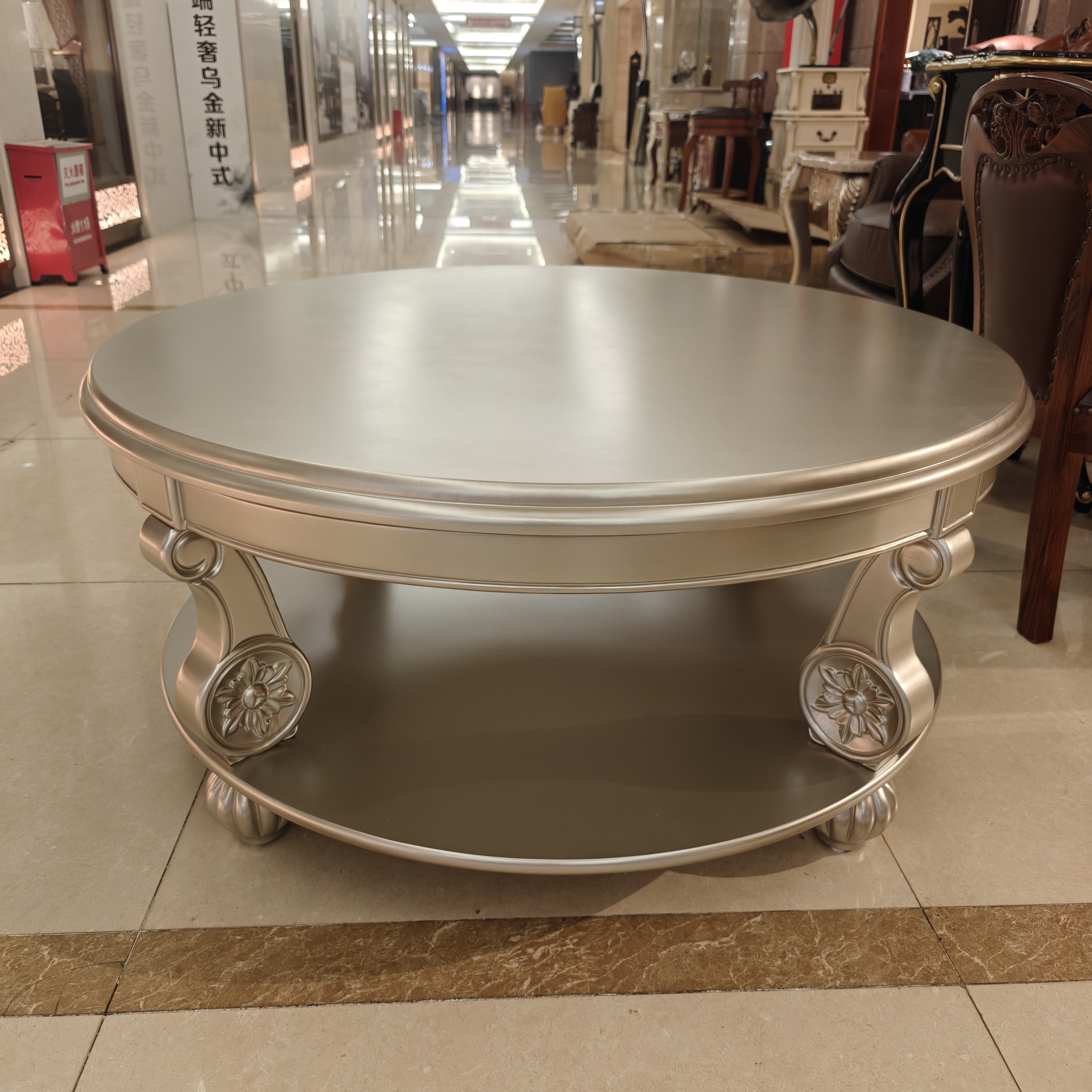 （出口原单）圆茶几1100*1100*510mm(特价不退不换，不包安装)