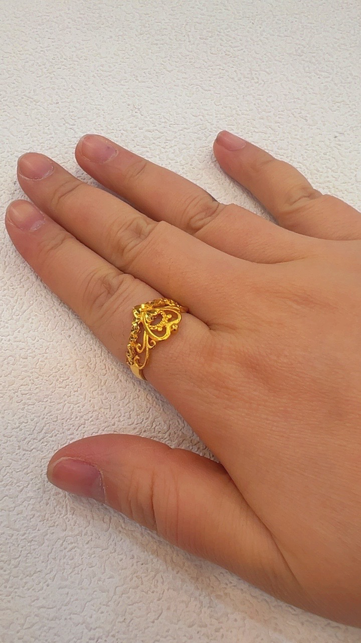 铜合金亚克力戒指 黄冠款精美女戒活口戒指9