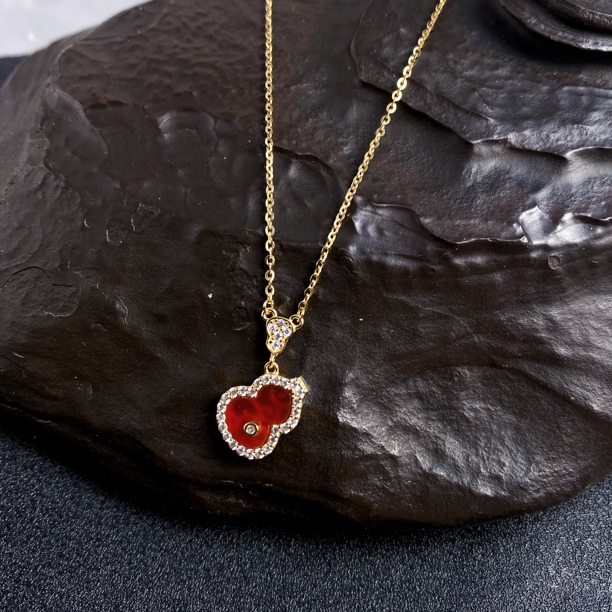 链子925银 时尚百搭中国红葫芦项链吊坠05241522