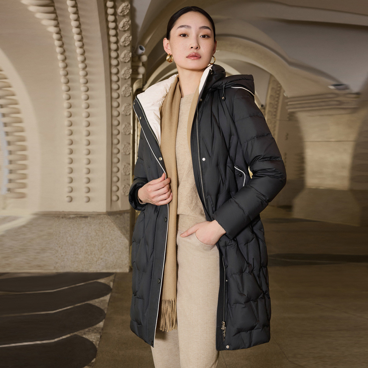 【安雅专属】【鸭绒】冬季款保暖高级感清新减龄优雅通勤休闲长款女