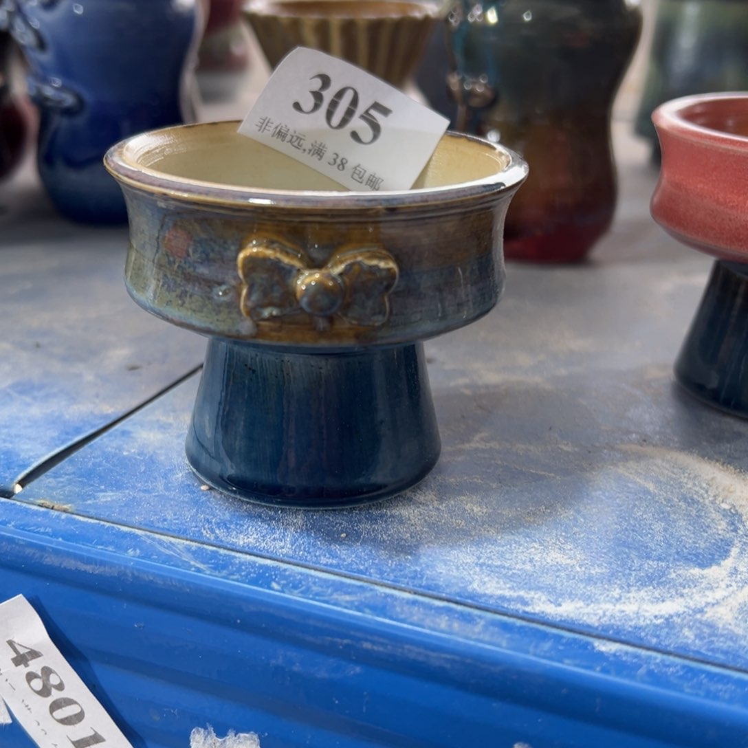 红陶景德镇手工花盆