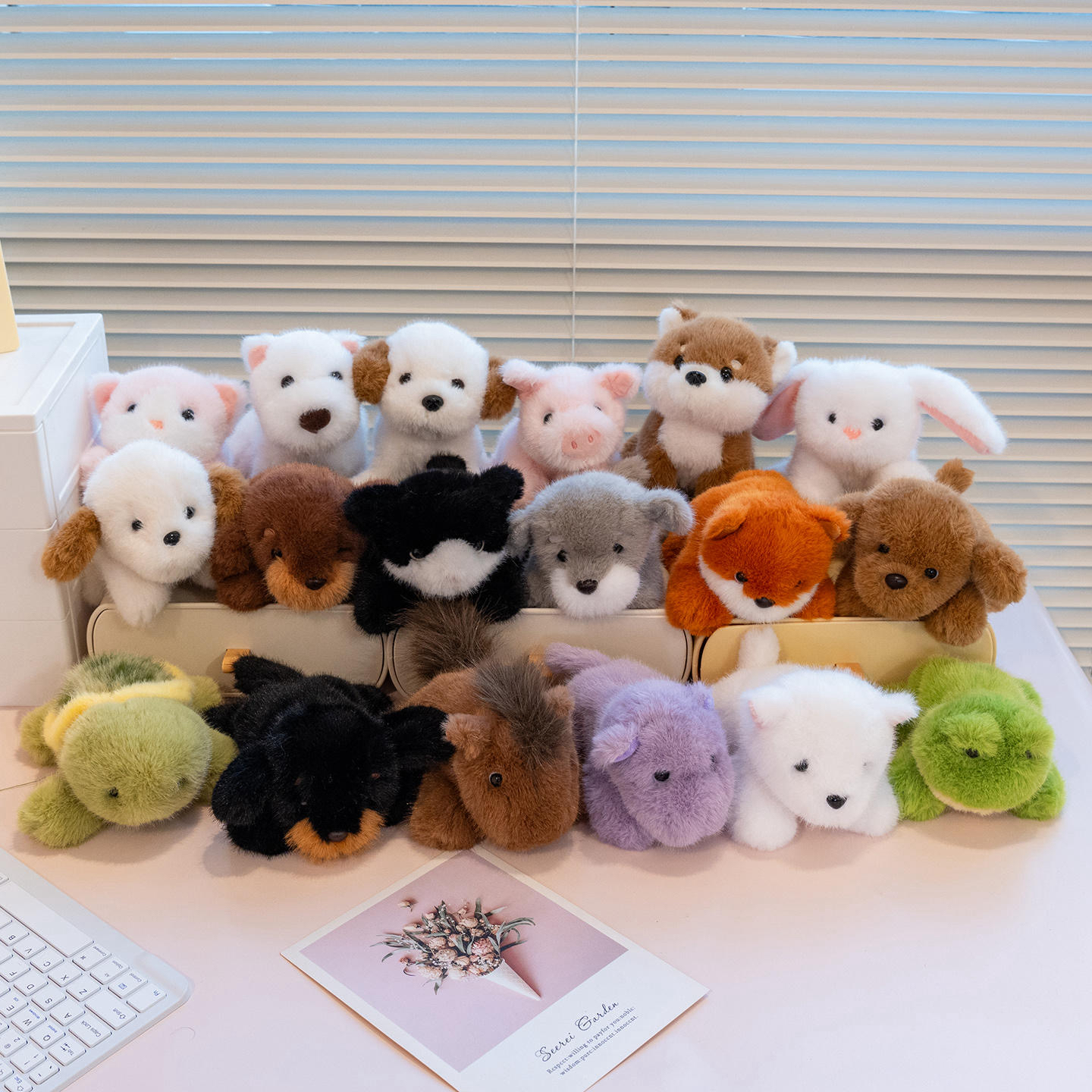 贝洋洋趴款口袋萌宠可爱掌中宝公仔桌面搭子陪伴布娃娃玩偶