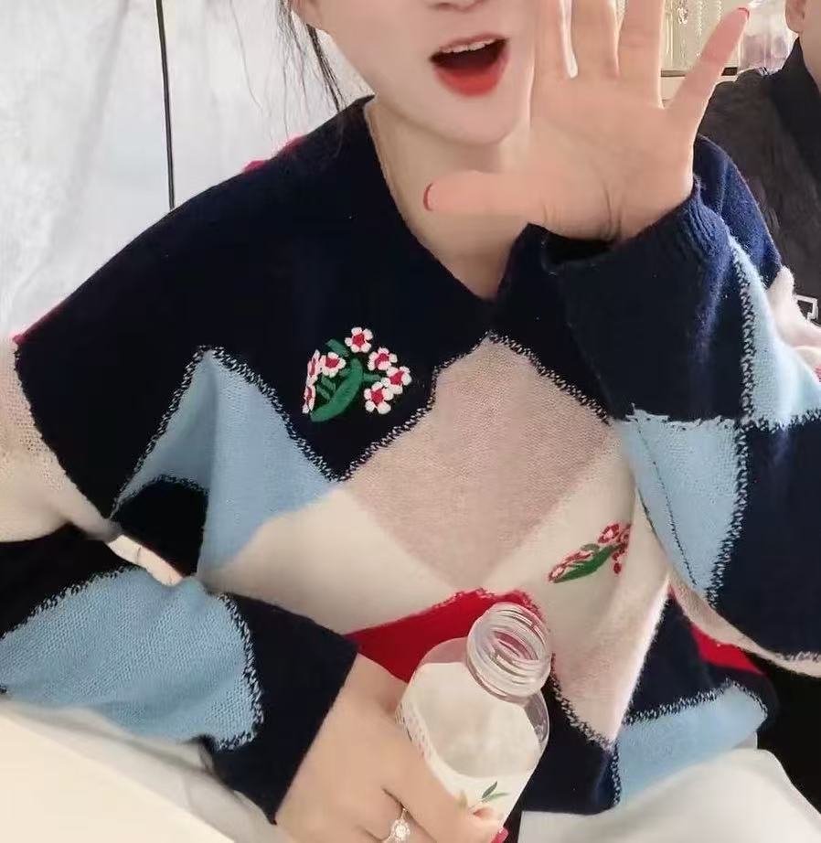 1042【春野繁华】秋冬加厚针织衫