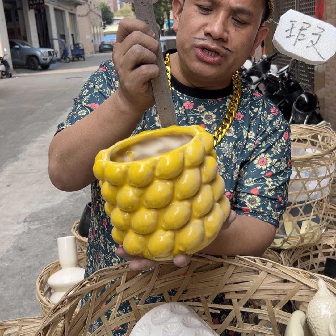 摆件54 号高中低温陶瓷工艺瓶（部分微瑕）