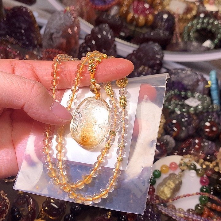 水晶颈饰未镶嵌订制