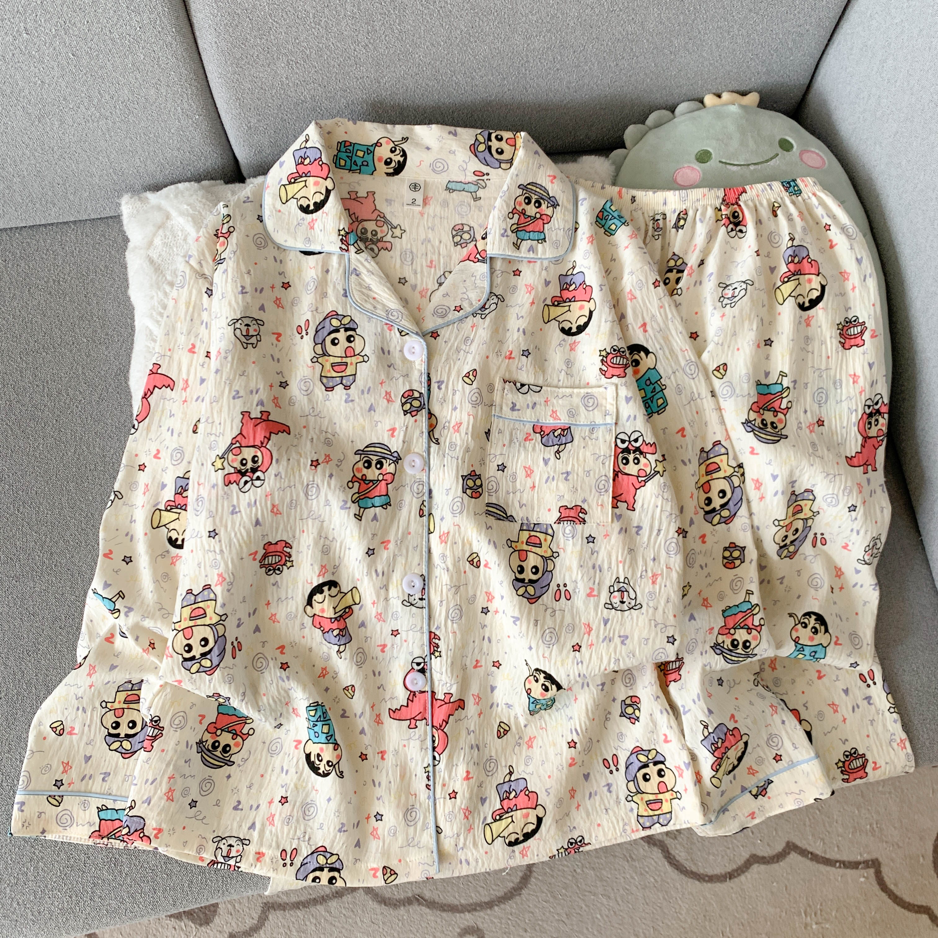 可爱甜美睡衣女云朵棉长袖长裤两件套春秋季新款宿舍家居服可外穿