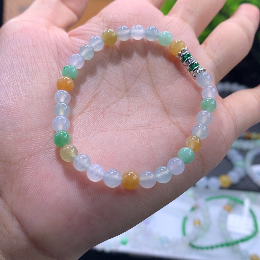 翡翠未镶嵌手链卡5